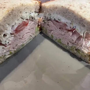 Cali sandwich was huge! I removed the bacon and added tomato.