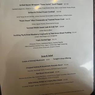 Menu 6/23