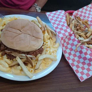 Red Boot burger and fries
