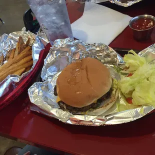 Grilled Onion Cheeseburger