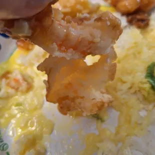 Amount of breading with size of shrimp