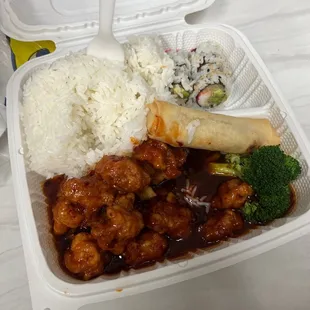 General tso bento box