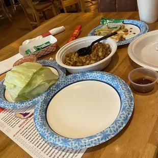 My wife's 10 dollar lettuce wraps made with 89 cent head of iceberg lettuce.