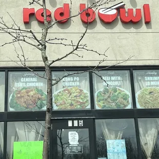 Front of restaurant. Best take out!