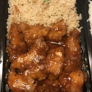 Combination plaster: General Tsos w/ fried rice
