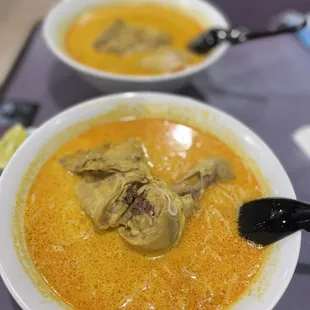 chicken coconut curry noodle soup