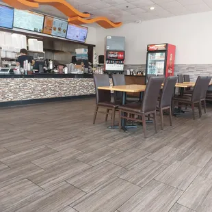 Dining area and counter