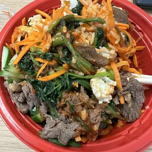 Bulgogi bibimbap bowl