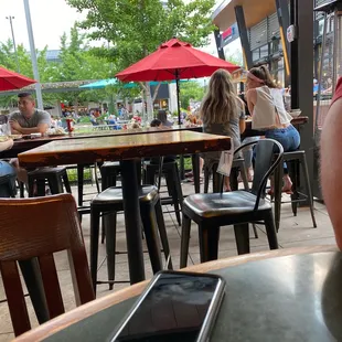 Outside seating
