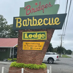 Look for this classic sign.