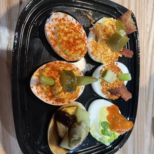 6 flavor egg flight!