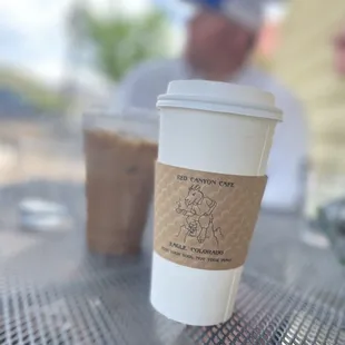 Honey Lavender Chai  -Snickers Almond Milk Latte in background