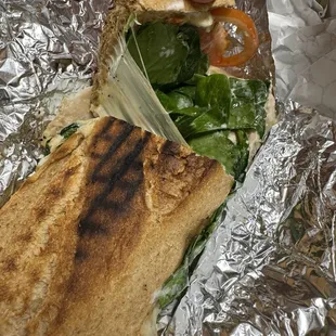 Tuna Melt on wheat baguette