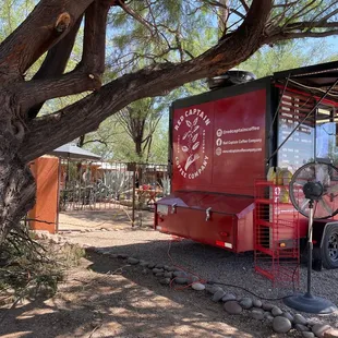 Coffee truck with garden seating!