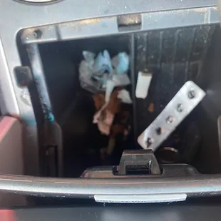 Area where usb cord is