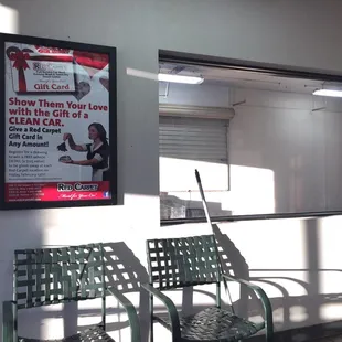 Inside the waiting area