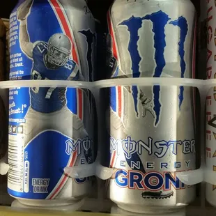 a variety of cans