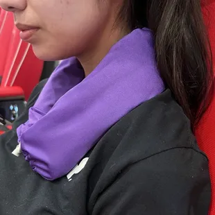 Heated neck massage