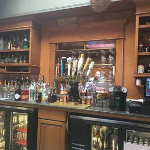 The upstairs bar area.