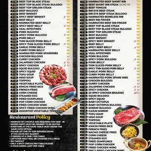 Brand New Menu on 12/02/2024