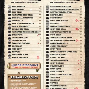 New Menu A/B on 11/06/2023
