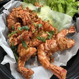 Thai Crispy Garlic Shrimp