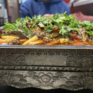 grilled fish, food