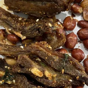 72. Lamb Chop With Hot Pepper but I added my own supply of roasted nuts with garlic.