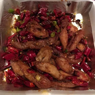 77. Deep Fried Pork Intestines With Hot Pepper 77.