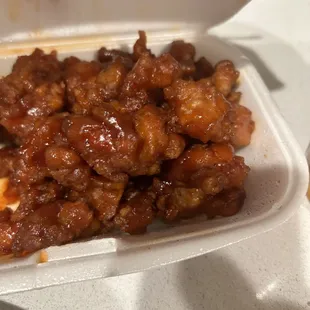 32. Orange Chicken- huge portion!