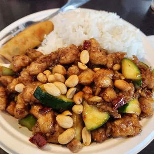 Kung pao chicken lunch plate