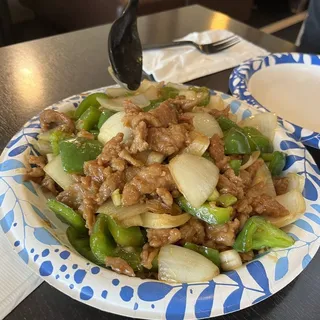 38. Beef Pepper Steak