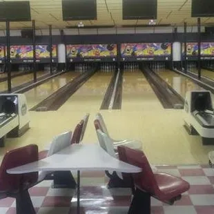 a bowling alley