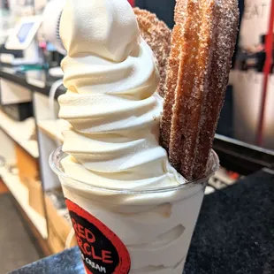 Churro + Soft Serve