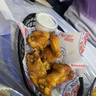 Mango habanero chicken wings