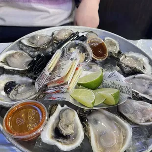 1 dozen raw oysters