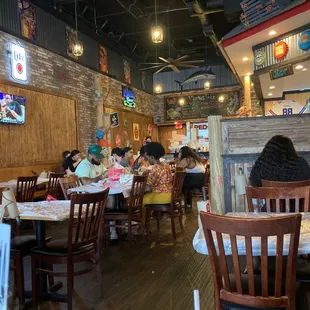 Dining Area which is 100% Covid free area!  If only all the other viruses would stay away from us when we eat like Covid!