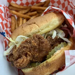 Hot Chicken Sandwiches