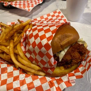 Nashville hot chicken sandwich