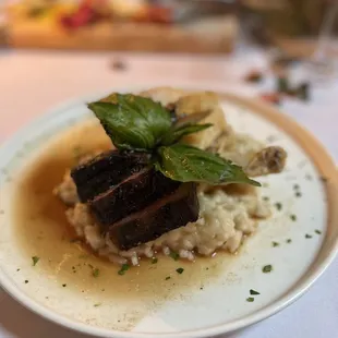 Prime Coulotte Steak, Airline Heritage Chicken with Mushroom Risotto &amp; Garlic Mashed Potatoes