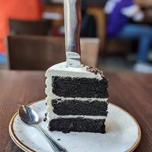 Triple-chocolate cake