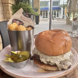 Double Barrel Burger with Truffle Tots