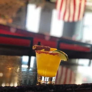 Great sever and delicious food!!!  Full bar drink are perfect!