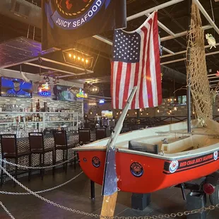 Entrance, cute place with lots of tv's and seating