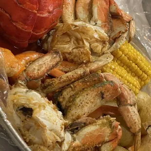 Dungeons crab special with lobster