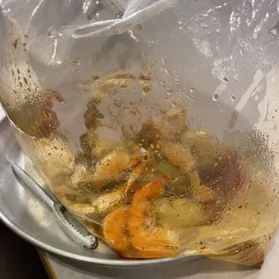 In the bag closed Dungeons crab special with lobster