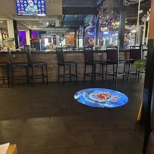 interior, pizza