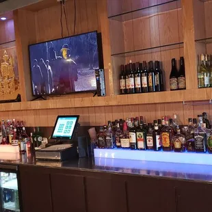 the bar area