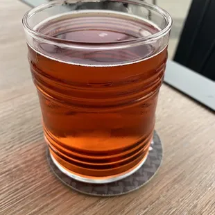 a glass of tea
