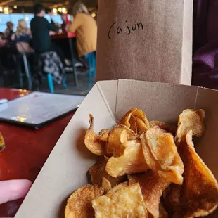 Cajun chips $3